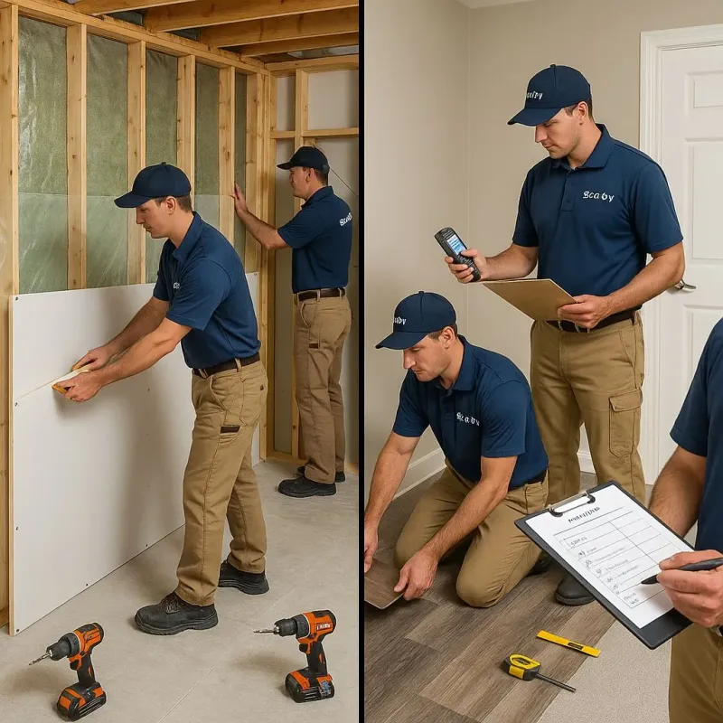 Repairs and Reconstruction process in Plattsburgh West, NY